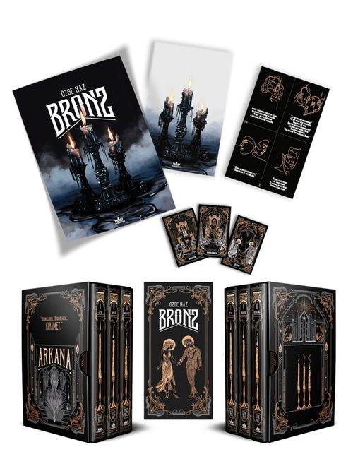 Bronz Serisi 3 Kitaplık Hediyeli Kutu