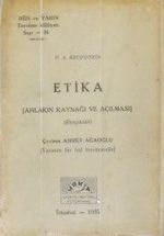 Etika – Ahlakın Kaynağı ve Açılması (4-D-52)