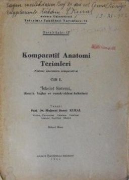 Komparatif Anatomi Terimleri – Cilt I. – İskelet Sistemi (4-D-1)