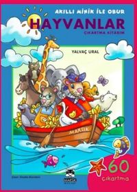 Hayvanlar Çıkartma Kitabım / Akıllı Minik ile Obur Dizisi