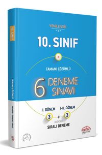 10. Sınıf 6 (3+3) Deneme Sınavı Tamamı Çözümlü
