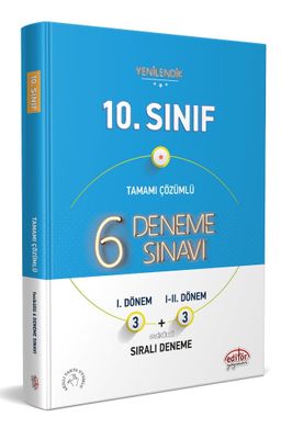 10. Sınıf 6 (3+3) Deneme Sınavı Tamamı Çözümlü