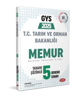Tarım ve Orman Bakanlığı Memur GYS Tamamı Çözümlü 5 Deneme Sınavı