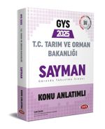 Tarım ve Orman Bakanlığı Sayman Görevde Yükselme Sınavı Konu Anlatımlı