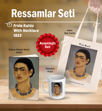 Ressamlar Seti - Frida Kahlo -With Necklace 1933
