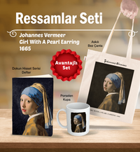 Ressamlar Seti - Johannes Vermeer - Girl With A Pearl Earring 1665