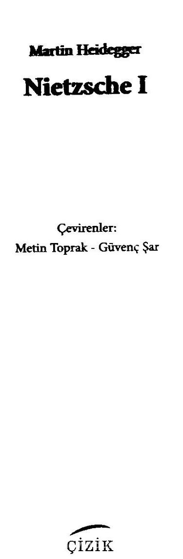 Nietzsche 1 (Martin Heidegger) Fiyatı, Yorumları, Satın Al