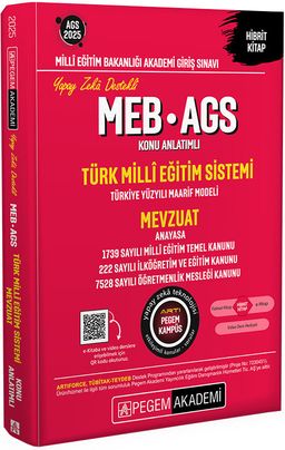 2025 MEB-AGS Konu Anlatımlı Türk Milli Eğitim Sistemi-Mevzuat
