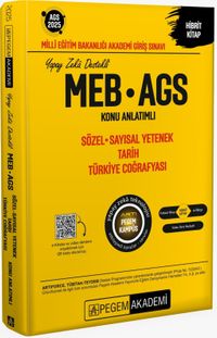 2025 MEB-AGS Konu Anlatımlı Sözel Sayısal Yetenek Tarih Türkiye Coğrafyası