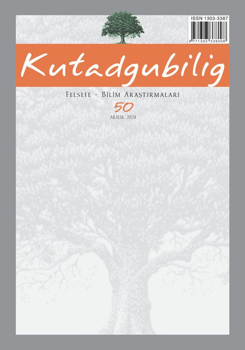 Kutadgubilig Felsefe-Bilim Araştırmaları Dergisi Sayı:50