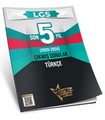 LGS Son 5 Yıl Türkçe Çıkmış Sorular (2020-2024) 