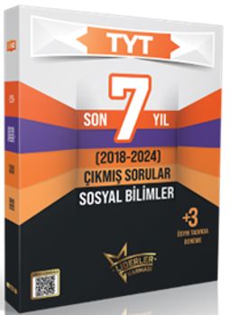 TYT Sosyal Bilimler Son 7 Yıl Çıkmış Sorular +3 Ösym Benzer Deneme (2018-2024) 