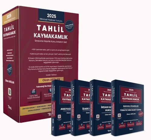 Tahlil Kaymakamlık Sınavına Hazırlık Konu Anlatım Seti