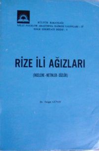Rize İli Ağızları / 12-B-38