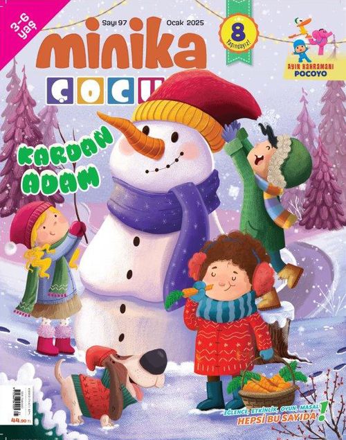 Minika Çocuk Aylık Çocuk Dergisi Sayı:97 Ocak 2025