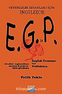E.G.P English Grammer For Proficiency & Yeterlilik Sınavları İçin İngilizce