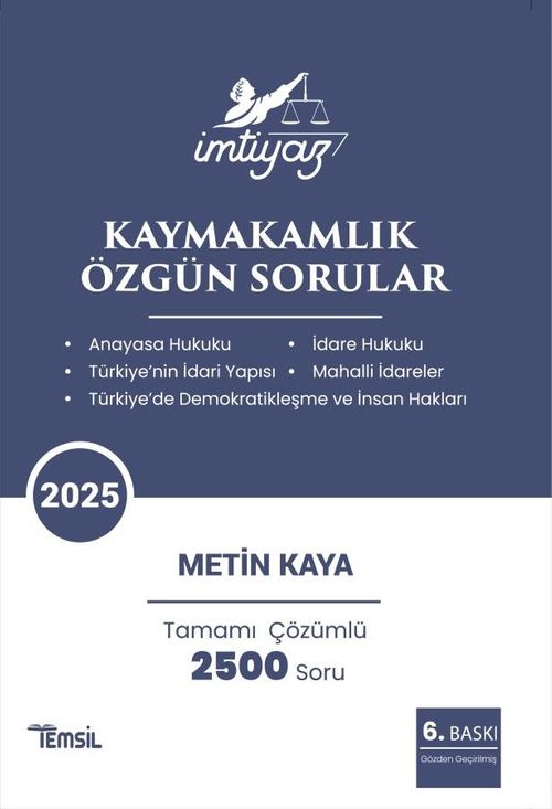 İmtiyaz Kaymakamlık Özgün Sorular