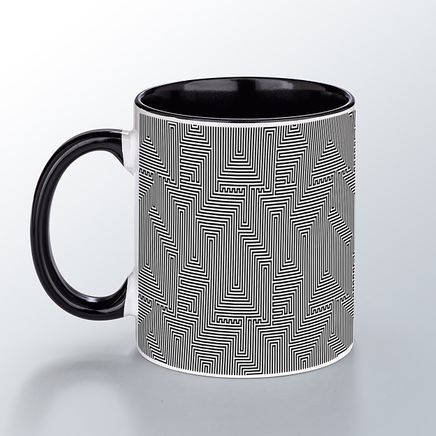 Optik illüzyon Porselen Kupa - Labirent	