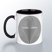 Optik illüzyon Porselen Kupa - Koni