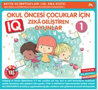 4 - 7 Yaş Okul Öncesi Çocuklar İçin IQ  Zeka Geliştiren Oyunlar 1 (Renkli)