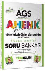 2025 MEB AGS Ahenk Serisi Türk Milli Eğitim Sisteminin Genel Yapısı Tamamı Çözümlü Soru Bankası