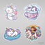Chibi ve Unicorn Sticker Seti</span>