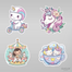 Chibi ve Unicorn Sticker Seti</span>