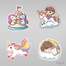 Chibi ve Unicorn Sticker Seti</span>