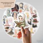 Chibi ve Müslüman Kız Sticker Seti