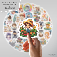 Chibi Karakterler Sticker Seti