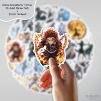 Anime Karakterler Sticker Seti