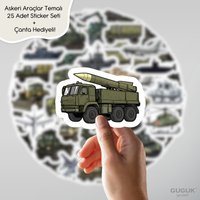 Askeri Araçlar Sticker Seti 