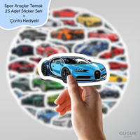 Spor Araçlar Sticker Seti