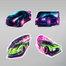 Neon Araçlar Sticker Seti</span>
