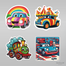 Araç Dünyası Sticker Seti</span>