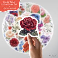 Çiçekler Sticker Seti