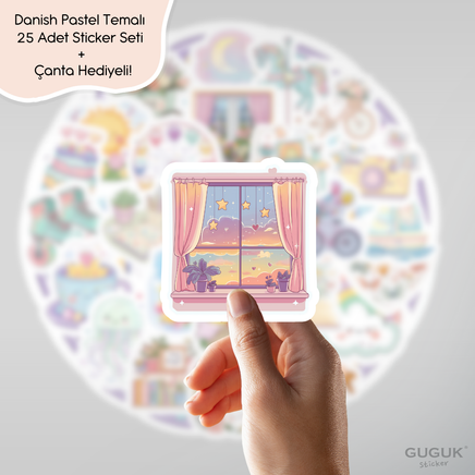 Danish Pastel Sticker Seti