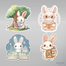 Sevimli Tavşan ve Kitap Sticker Seti</span>