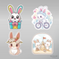 Sevimli Tavşan Sticker Seti</span>