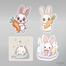 Sevimli Tavşan Sticker Seti</span>