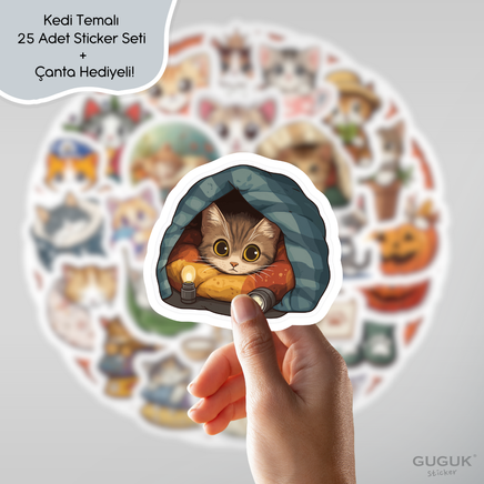 Kedi Sticker Seti