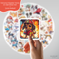 Kahraman Köpekler Sticker Seti