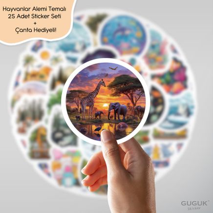 Hayvanlar Alemi Sticker Seti