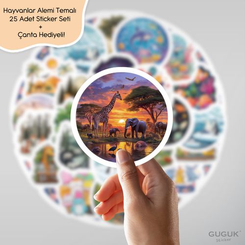 Hayvanlar Alemi Sticker Seti