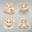 Corgi ve Kitap Sticker Seti </span>