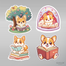 Corgi ve Kitap Sticker Seti </span>