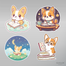 Corgi ve Kitap Sticker Seti </span>