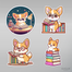 Corgi ve Kitap Sticker Seti </span>