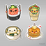 Kawaii Yemekler Sticker Seti </span>