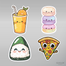 Kawaii Yemekler Sticker Seti </span>